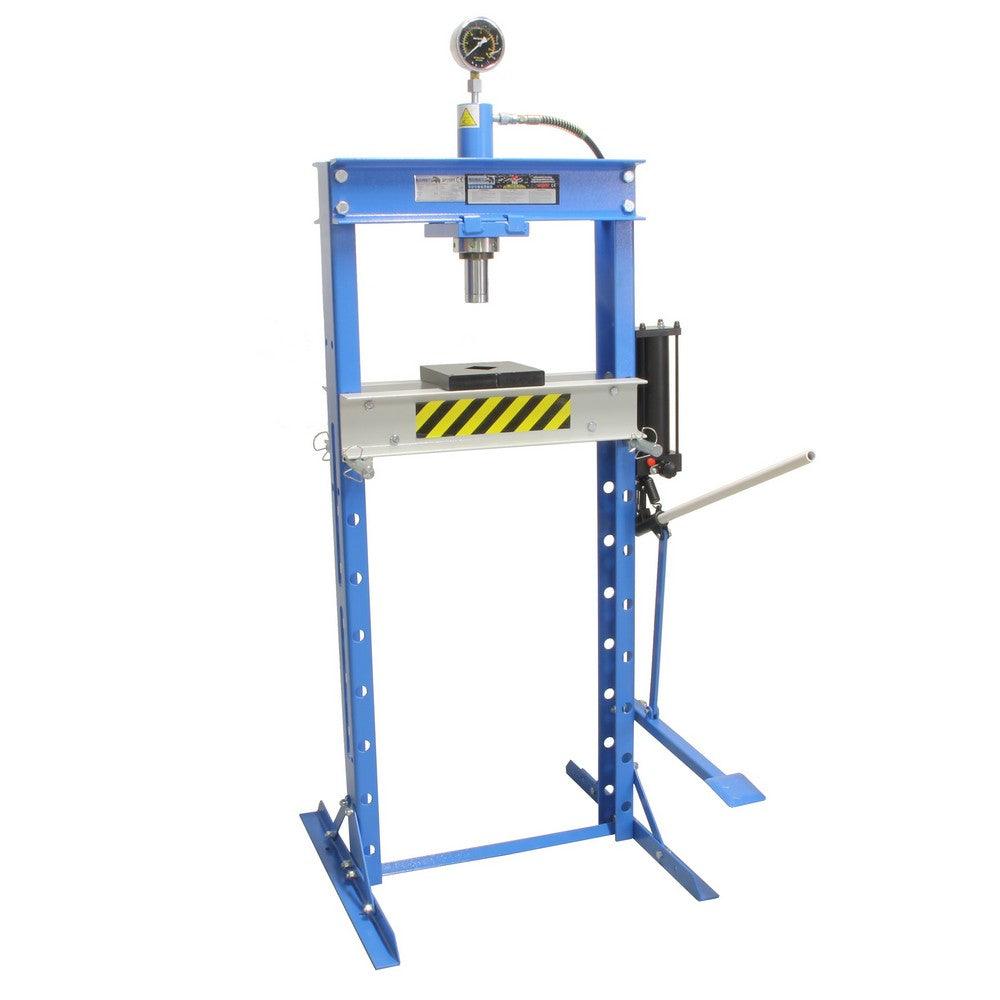 MAMMUTH Werkstattpresse mit Fußpedal 20 Tonnen Hydraulikpresse Manuelle Betätigung SP20HV, manuelle Betätigung , Rahmen verschraubt - Tools.de TP Profishop GmbH