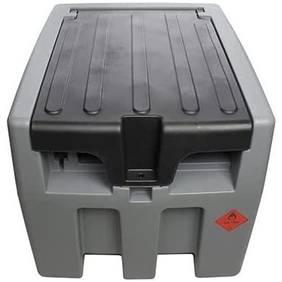 Mobile Tankstelle Diesel 210l, Transporttank 210 Liter - Dieseltank - Mobile Tankanlage, Tankstelle Tankanlage Diesel mit 12V Pumpe (Kabel 4m) und Zapfpistole mit 4m Schlauch - Tools.de TP Profishop GmbH