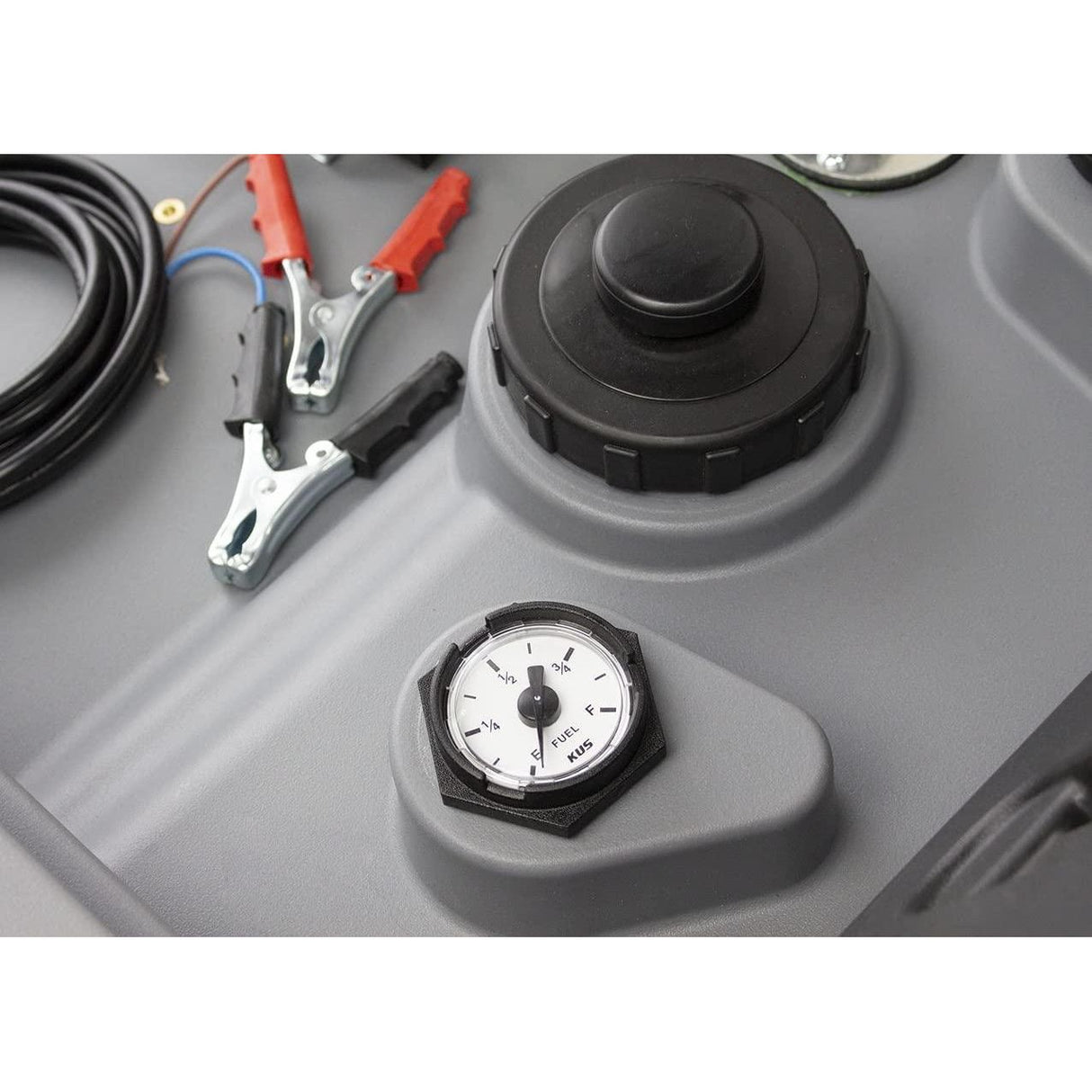 Mobile Tankstelle Diesel 210l, Transporttank 210 Liter - Dieseltank - Mobile Tankanlage, Tankstelle Tankanlage Diesel mit 12V Pumpe (Kabel 4m) und Zapfpistole mit 4m Schlauch - Tools.de TP Profishop GmbH