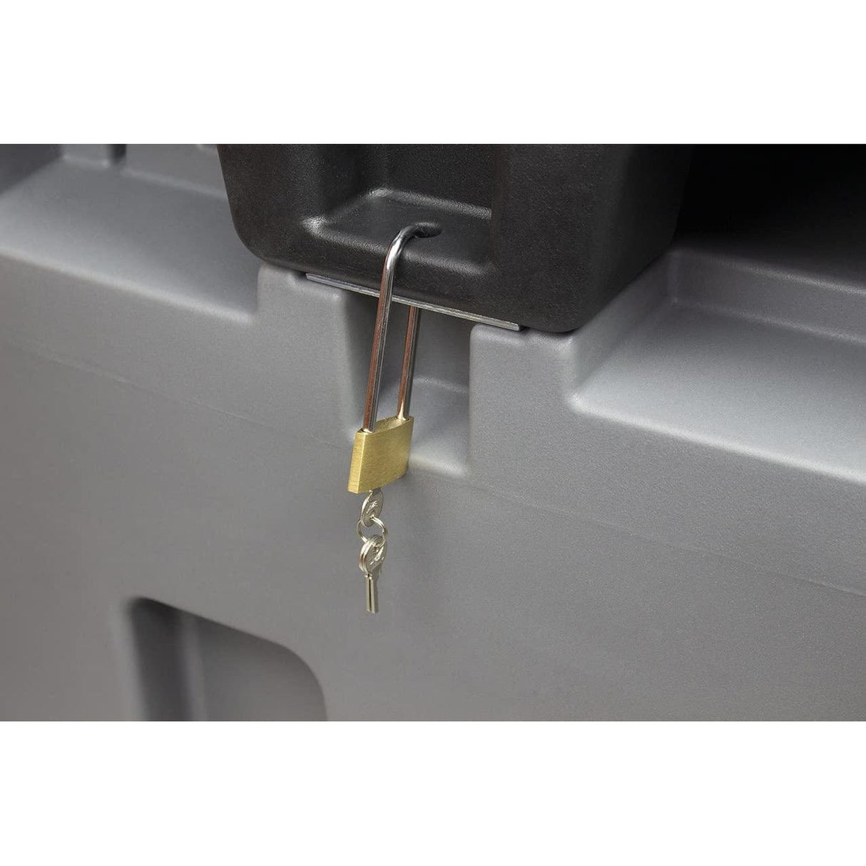 Mobile Tankstelle Diesel 210l, Transporttank 210 Liter - Dieseltank - Mobile Tankanlage, Tankstelle Tankanlage Diesel mit 12V Pumpe (Kabel 4m) und Zapfpistole mit 4m Schlauch - Tools.de TP Profishop GmbH