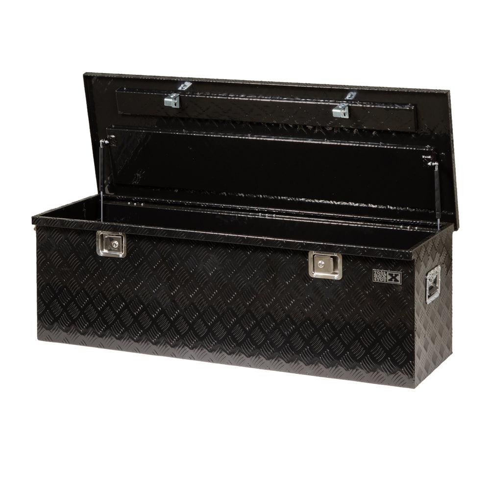 TOOLBOX4YOU Alu Werkzeugkiste Riffelblech Extra Large schwarz beschichtet JSB14B - Tools.de TP Profishop GmbH