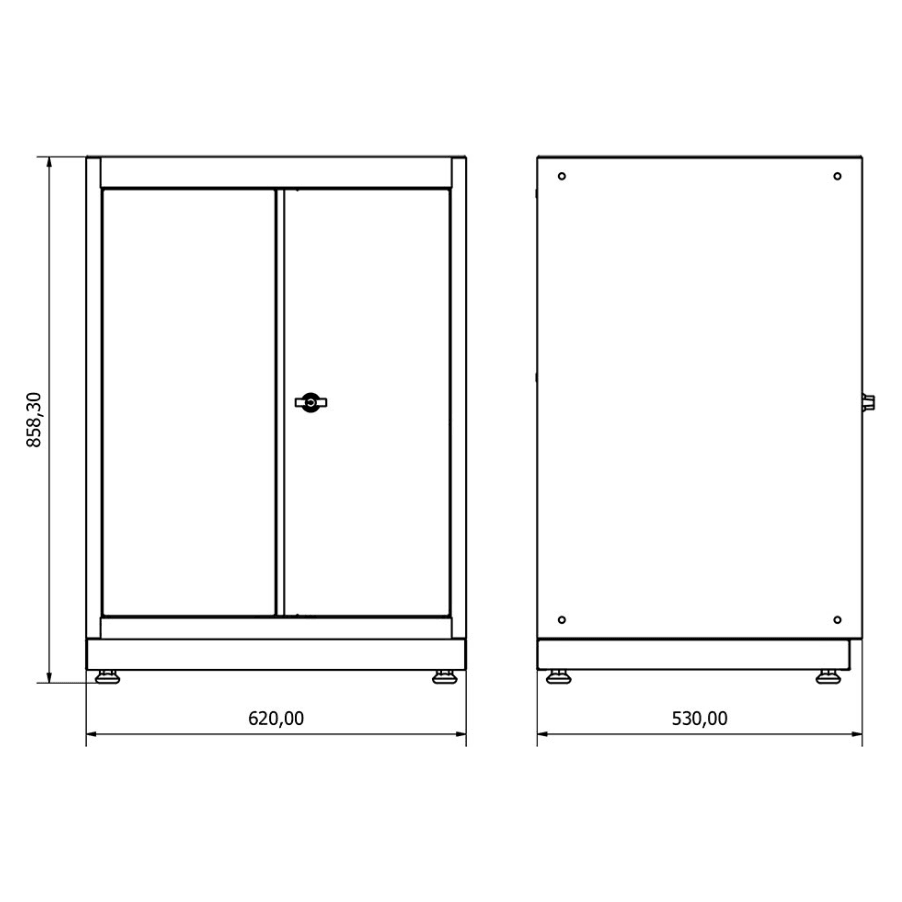 TOOLBOX4YOU Unterschrank 2 Türen Expert BG62D2 - Tools.de TP Profishop GmbH
