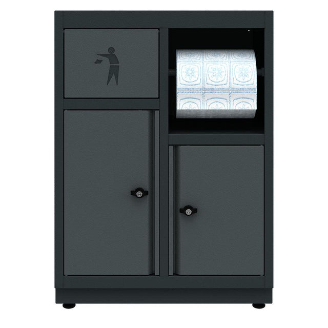 TOOLBOX4YOU Unterschrank-Abfallbehälter und Papierhalter Expert BG62TB - Vormontiert, Freistehend, 1,2mm dickes Blech - Tools.de TP Profishop GmbH