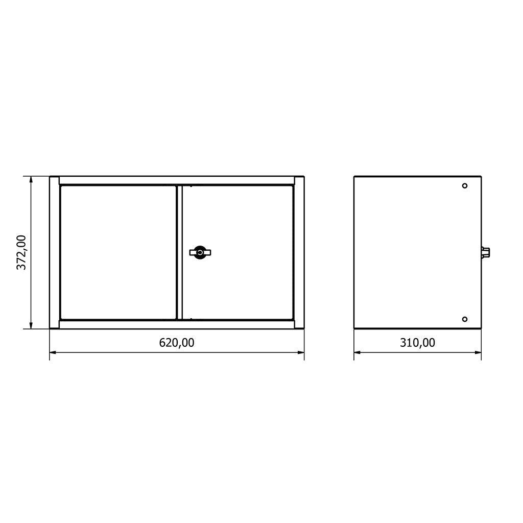 TOOLBOX4YOU Wandschränke 2 Türen Expert BG62WD2 - Tools.de TP Profishop GmbH