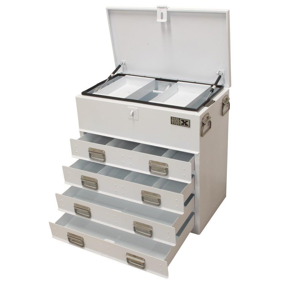 TOOLBOX4YOU Werkzeugkiste Stahl mit 4 Schubladen TB70T4D - Tools.de TP Profishop GmbH