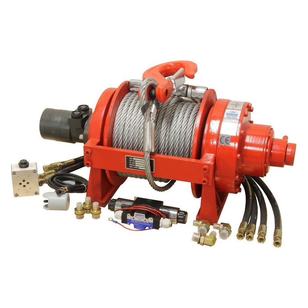 TORSO 9t Hydraulik Seilwinde 24V 9072kg Hydraulische Seilwinde CW20H24 - Tools.de TP Profishop GmbH
