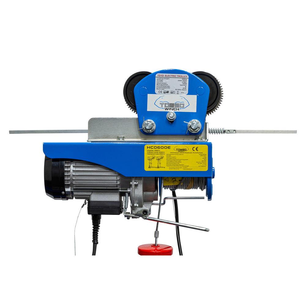 TORSO Elektrische Laufkatze für Seilwinde 1000kg HC0800E - Tools.de TP Profishop GmbH