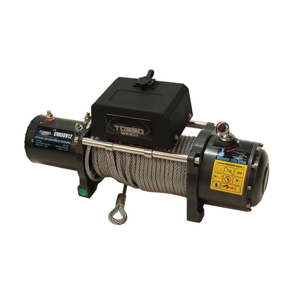 TORSO Elektro Seilwinde 12V 3600kg Elektrowinde CW08V12 Elektrische Seilwinde 8000lbs - Tools.de TP Profishop GmbH