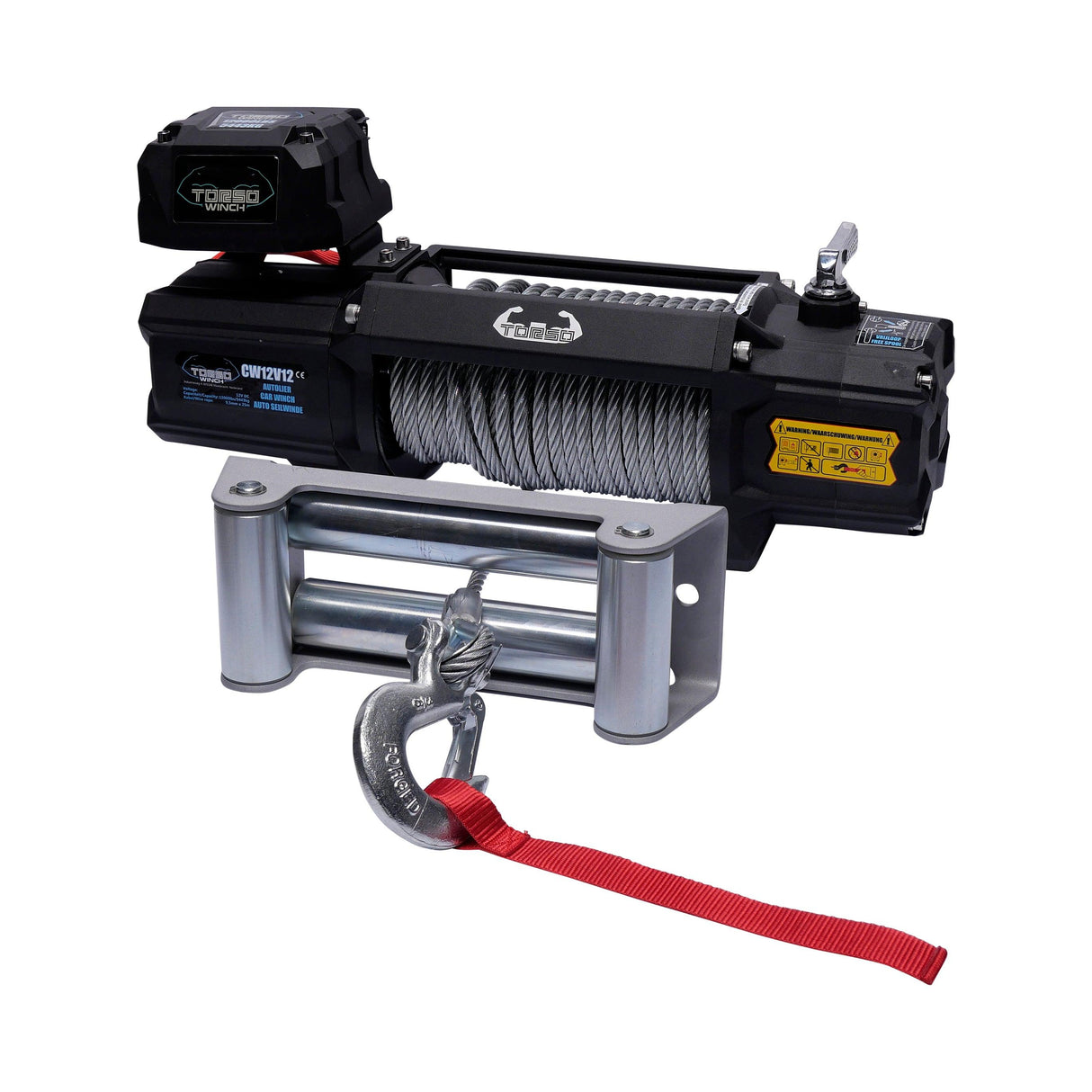 TORSO Elektro-Seilwinde 12V 5443kg Elektrowinde CW12V12 Elektrische Seilwinde 12000lbs - Tools.de TP Profishop GmbH