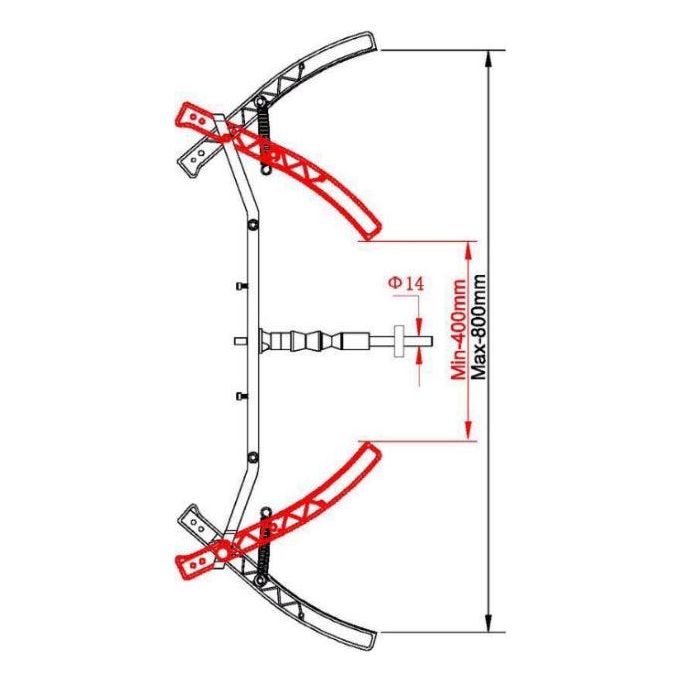 TRAINSWAY Selbstzentrierender Motorradadapter für Auswuchtmaschinen / Adapter SBM99MA - Tools.de TP Profishop GmbH