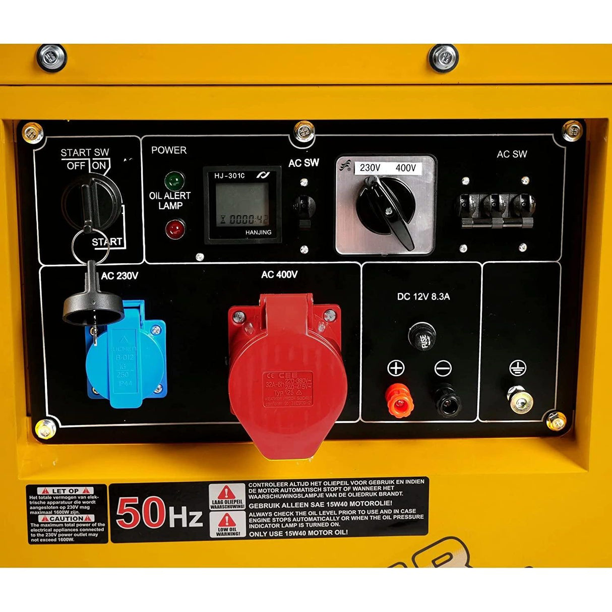 Valkenpower AVR 10kVA Diesel Silent Stromerzeuger, 8KW Diesel Generator 230V-400V 10kVA - DG11000SE3 - Tools.de TP Profishop GmbH
