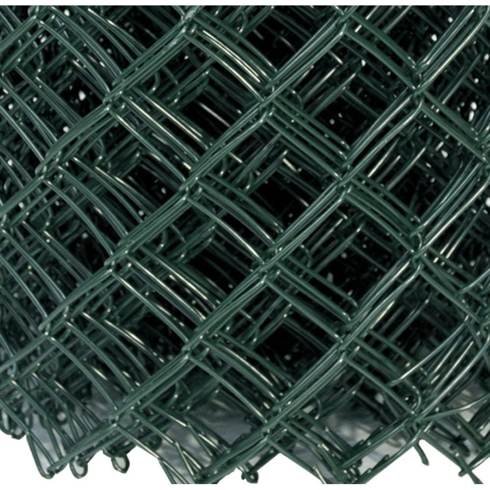 VITO 2,80 mm starkes Maschendrahtzaun 75 cm hoch, 25 Meter lang - Zaun Gitterzaun grün, Maschenweite 50X50 - PVC- beschichtetes Eisendrahtgewebe, Gartenzaun Umzäunung - VIRP755014 - Tools.de TP Profishop GmbH