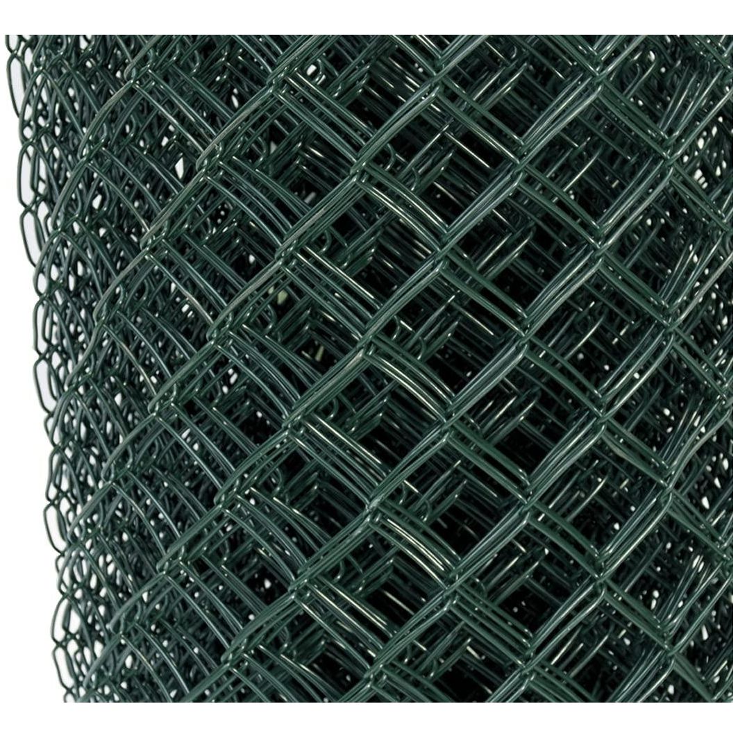 VITO 2,80 mm starkes Maschendrahtzaun 75 cm hoch, 25 Meter lang - Zaun Gitterzaun grün, Maschenweite 50X50 - PVC- beschichtetes Eisendrahtgewebe, Gartenzaun Umzäunung - VIRP755014 - Tools.de TP Profishop GmbH