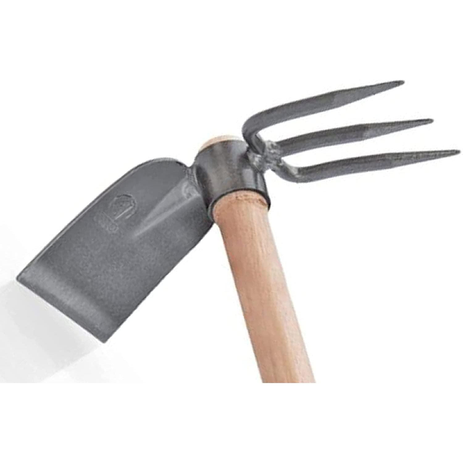 VITO 3-Zinken-Doppelhacke mit Stiel - Stiellänge 40 cm - sehr stabile Kombihacke - Hacke zum Unkraut jäten - Tools.de TP Profishop GmbH