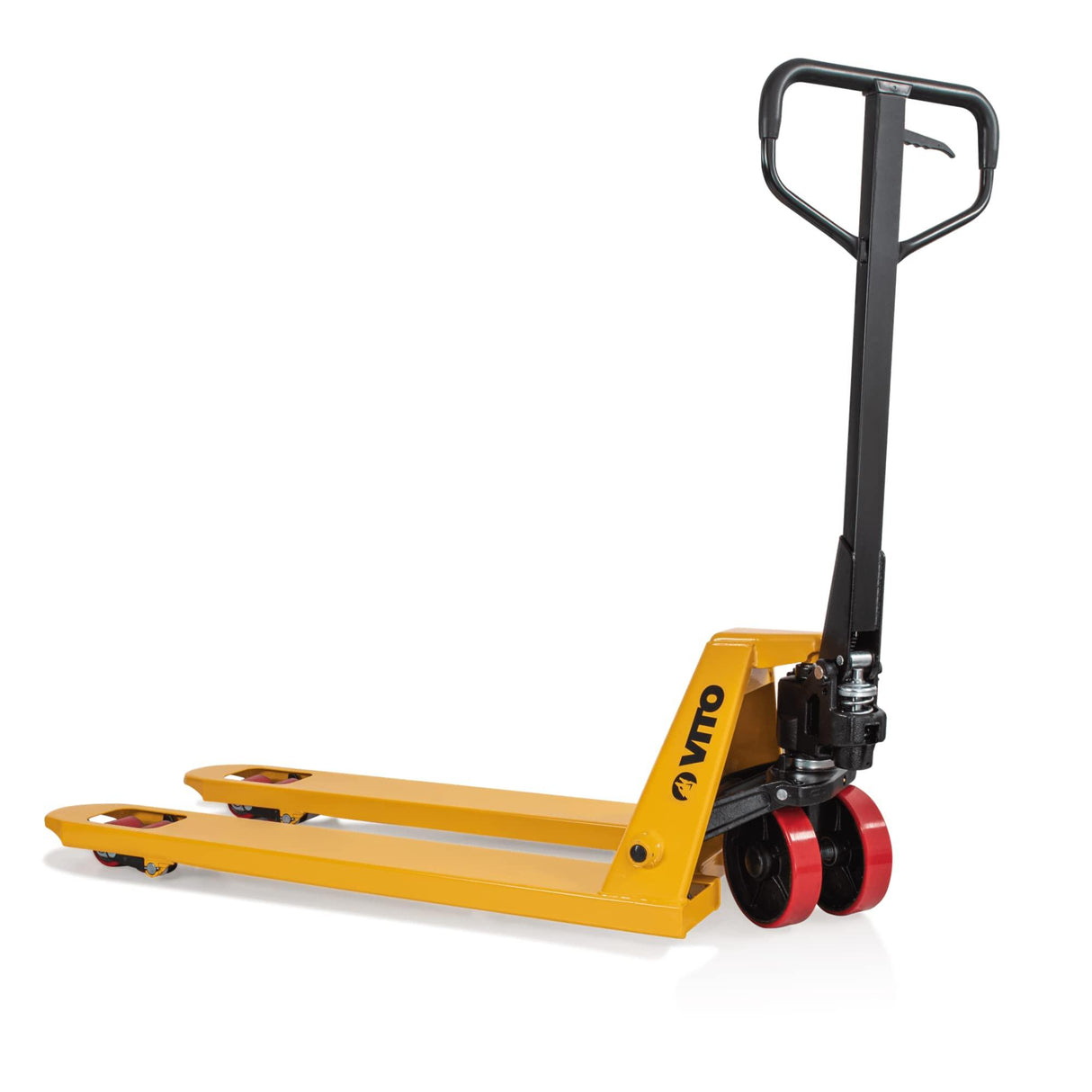 VITO 3T Gabelhubwagen, gelb, mit Lenkräder und Lasträder, Maximale Kapazität: 3 Tonnen, Maximaler Hub: 200 mm, 90 kg, Gabellänge: 1100 mm, Gabelbreite: 540mm - (VIPP30) - Tools.de TP Profishop GmbH