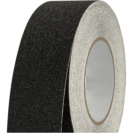 VITO Anti-Rutschband 50mm x 25m - Rutschfestes Klebeband für innen und außen - Für Treppen, Leitern und glatte Böden - Schwarz - Antirutsch Tape Skateboard Griptape Klebeband Antirutschband Wasserfest - Tools.de TP Profishop GmbH