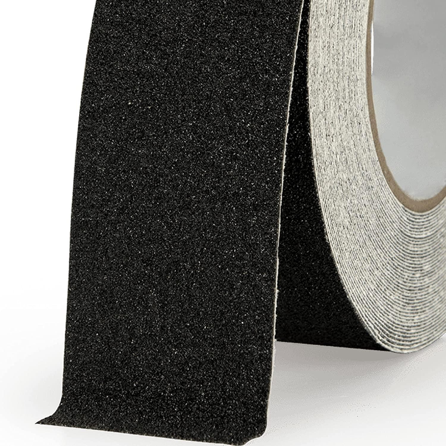 VITO Anti-Rutschband 50mm x 25m - Rutschfestes Klebeband für innen und außen - Für Treppen, Leitern und glatte Böden - Schwarz - Antirutsch Tape Skateboard Griptape Klebeband Antirutschband Wasserfest - Tools.de TP Profishop GmbH