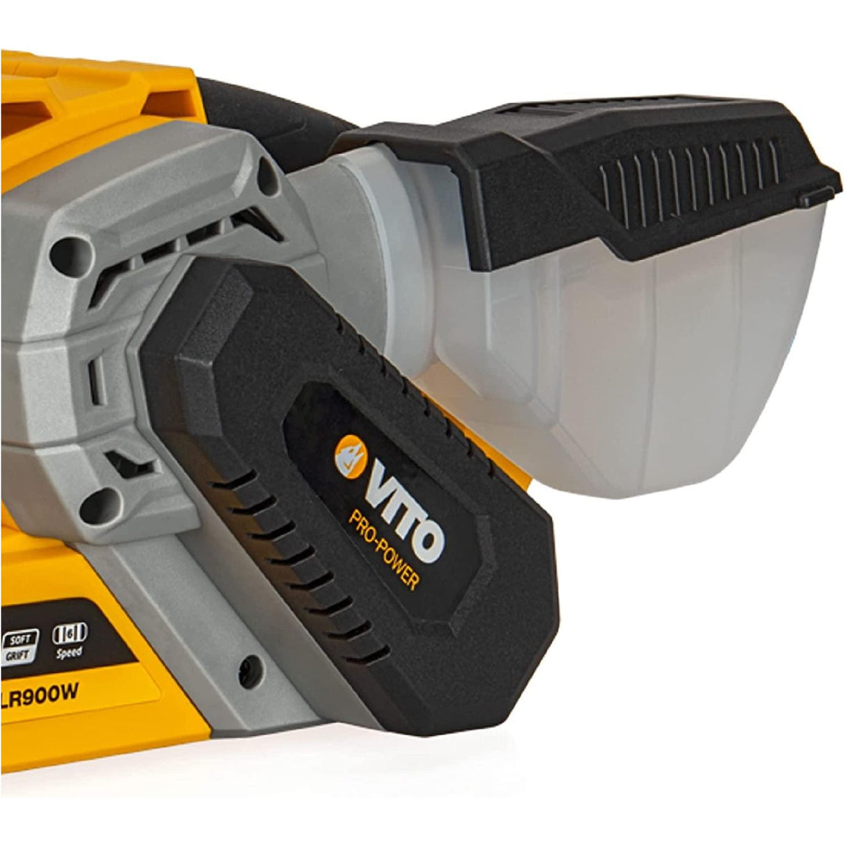 VITO Bandschleifer 900Watt mit Schleifband - Schleiffläche 75 x 155 mm, Bandabmessung 75 x 533 mm - Abschleifen von Fenster, Türen und Möbel, Schleifmaschine, Bandschleifmaschine - Tools.de TP Profishop GmbH