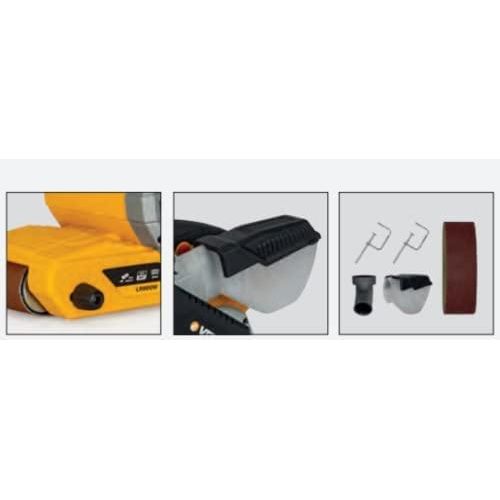 VITO Bandschleifer 900Watt mit Schleifband - Schleiffläche 75 x 155 mm, Bandabmessung 75 x 533 mm - Abschleifen von Fenster, Türen und Möbel, Schleifmaschine, Bandschleifmaschine - Tools.de TP Profishop GmbH