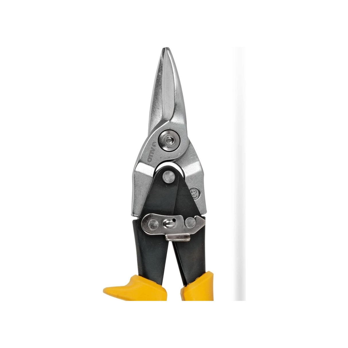 VITO Blechschere, gerade geschnitten für die Luftfahrt, Metallschere mit Sicherheitsverriegelung, Schneidet Metall und Blech bis zu 1,2 mm, Griff aus Bimaterial - VITCCRE - Tools.de TP Profishop GmbH