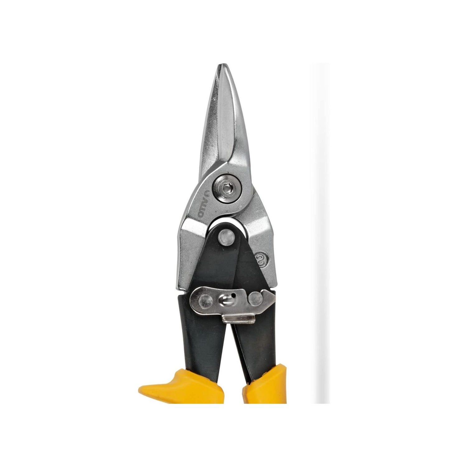 VITO Blechschere, gerade geschnitten für die Luftfahrt, Metallschere mit Sicherheitsverriegelung, Schneidet Metall und Blech bis zu 1,2 mm, Griff aus Bimaterial - VITCCRE - Tools.de TP Profishop GmbH