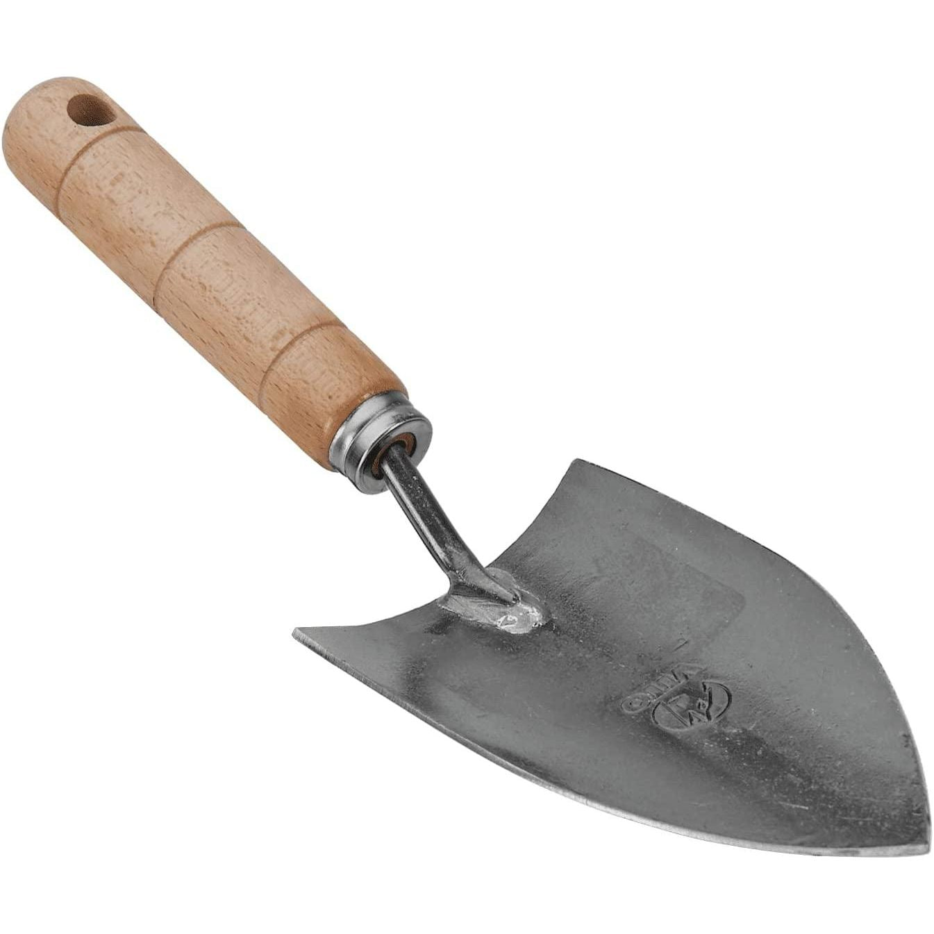 VITO Blumenkelle - Stabile Spitz Hand Schaufel aus gehärtetem Stahl - Universelle Gartenschaufel Blumenschaufel Schaufel Pflanzkelle - Arbeitsbreite 9 cm - Länge 30cm Handgeschmiedet in Portugal - Tools.de TP Profishop GmbH