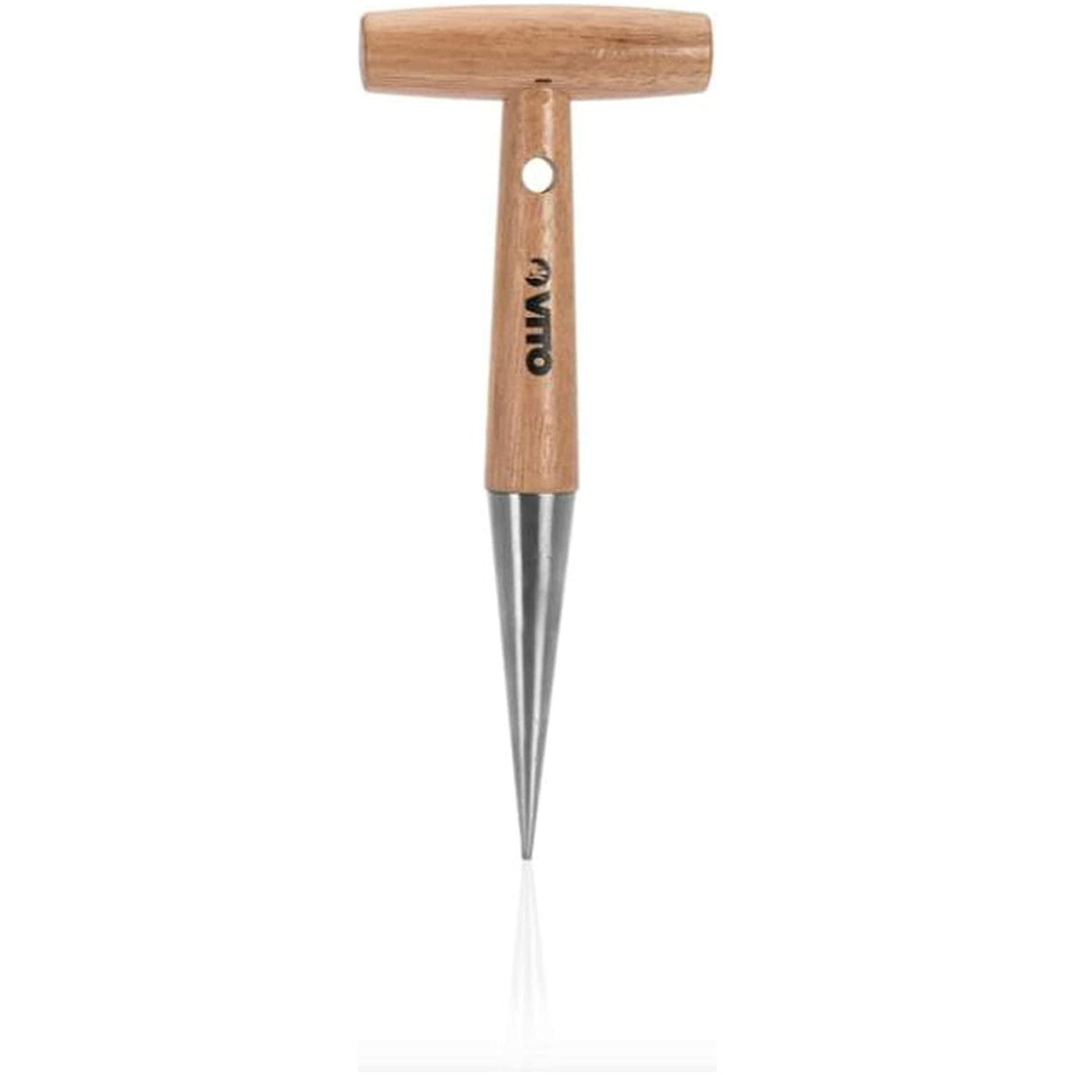 VITO Blumenzwiebelpflanzer Dibber aus Holz und Edelstahl - Pflanzhilfe, Pflanzholz, Steckholz, Setzholz, Pflanzkeil, Pflanzer, Krautsticke - Tools.de TP Profishop GmbH