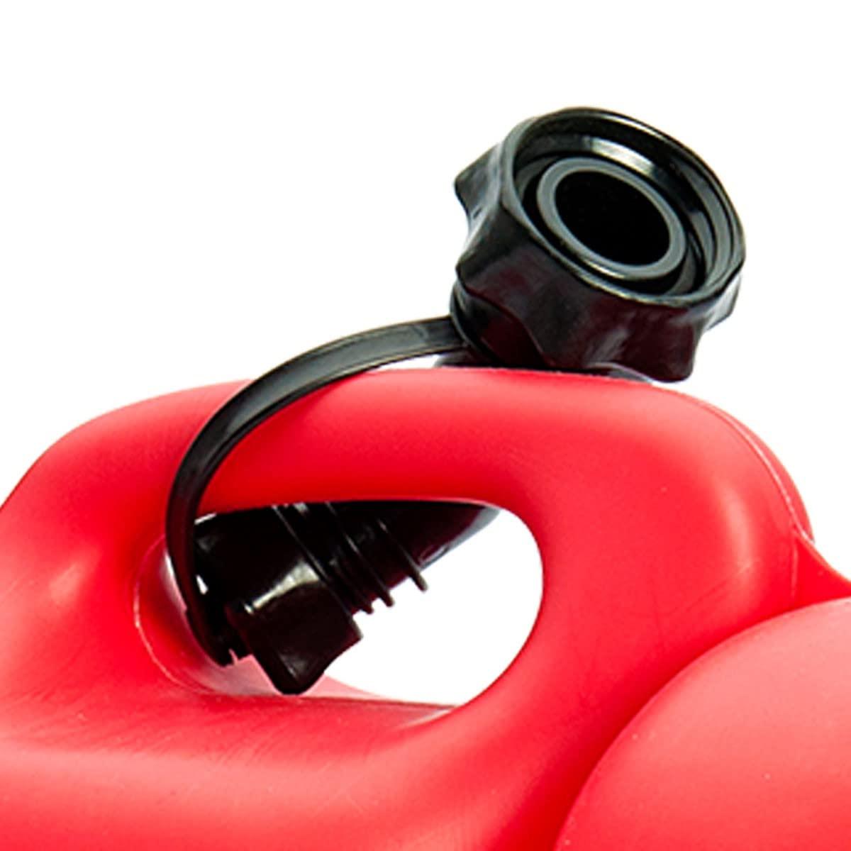 VITO Doppelkanister für Motorsägen 5+3L, Kombi-Kanister für Benzin 5L und Öl 3L, Einfüllstutzen, hergestellt aus hochdichtem Polyethylen, Deckel mit Sicherungsstift - VIJCC53 - Tools.de TP Profishop GmbH