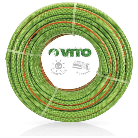 VITO Garden 50 m (0,98 € / m) PVC Gartenschlauch 19mm | 3/4" flexibel 20bar UV beständig - Wasserschlauch 19 mm (3/4 Zoll) (50m 19 mm 3/4") (0,98 € / m) - Tools.de TP Profishop GmbH