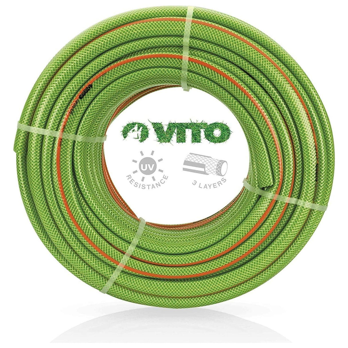 VITO Garden 50 m PVC Gartenschlauch 32mm 1 1/4" flexibel 20bar UV beständig - Wasserschlauch - 3,20 €/m - Tools.de TP Profishop GmbH