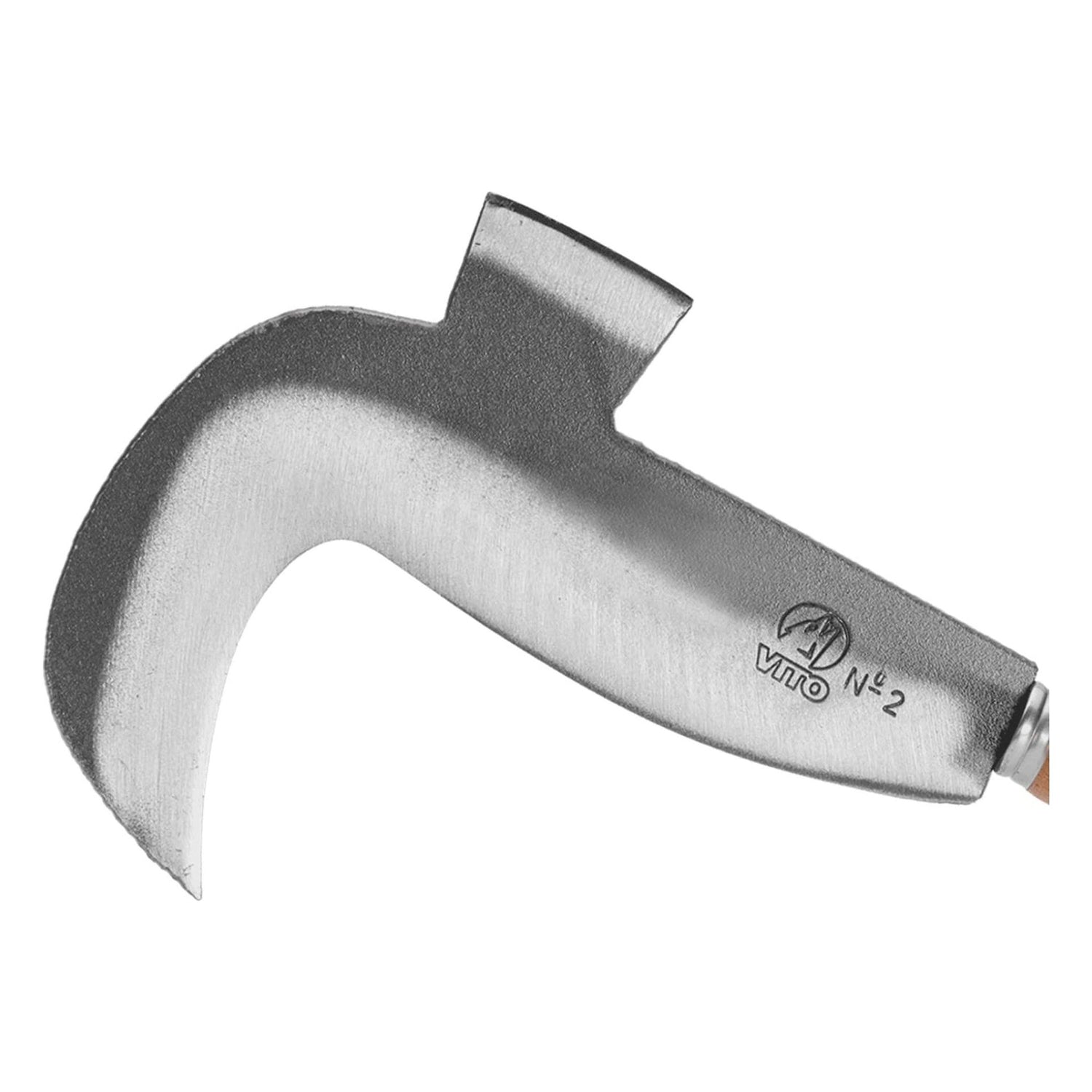 VITO Garden - Billhook, Hippe, Zweischneidige Hackmesser, Sichel aus gehärtetem Stahl - Gewicht: 490g - 240x190mm - traditionell geschmiedet - ideal für Arbeiten auf Wiesen, Feldern & Garten - Tools.de TP Profishop GmbH