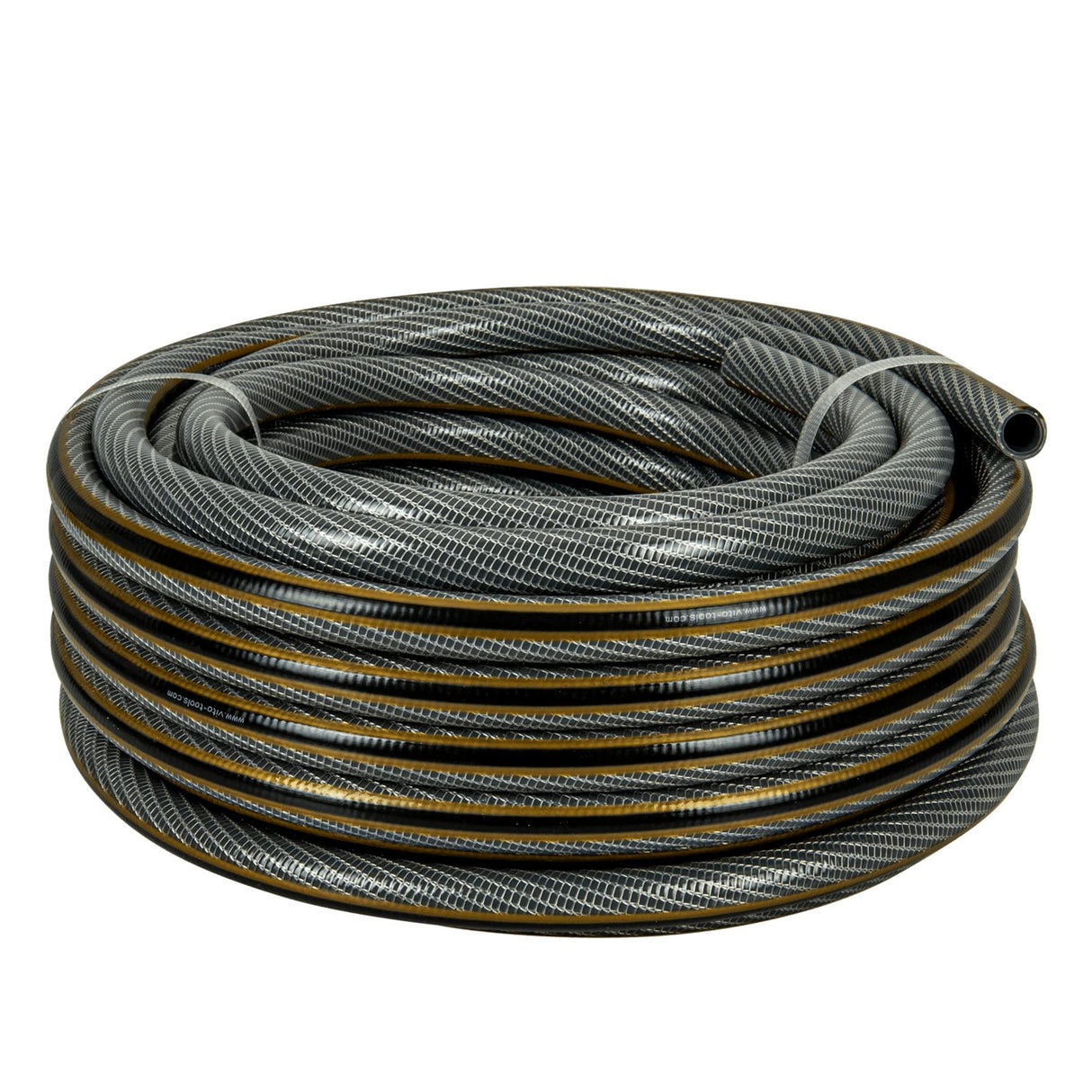 VITO Garden Gartenschlauch 19 mm (3/4 Zoll) 20 m | 5-lagig | 20 bar | FLEXGarden | kein abknicken, kein verdrehen | UV-beständig | Farbe: grau-gold (19 mm (3/4 Zoll) 20 m) - Tools.de TP Profishop GmbH