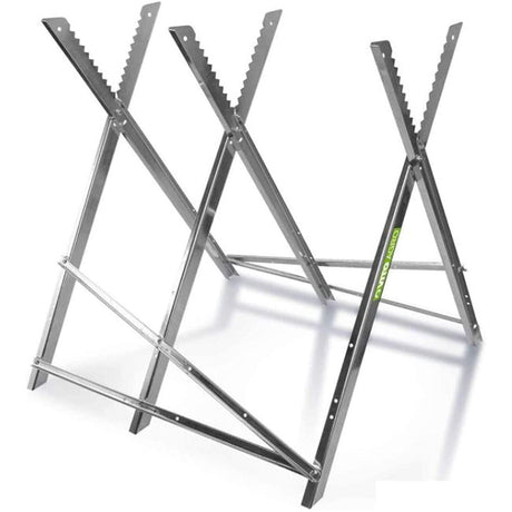 VITO Garden Kettensägebock - max. 200 kg, Sägebock für Baumstämme bis 300mm, verzinkte Winkelprofile aus Metall - Tools.de TP Profishop GmbH