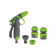 VITO Gartenspritze Set mit Gummigriff und Schnellkupplung | Gartenbrause | Gartenspritze mit Schlauchstück, Wasserstopp, Hahnanschlussstück und Adapter | AquaStop | Abmessungen: 5/8" - 15 mm - Tools.de TP Profishop GmbH