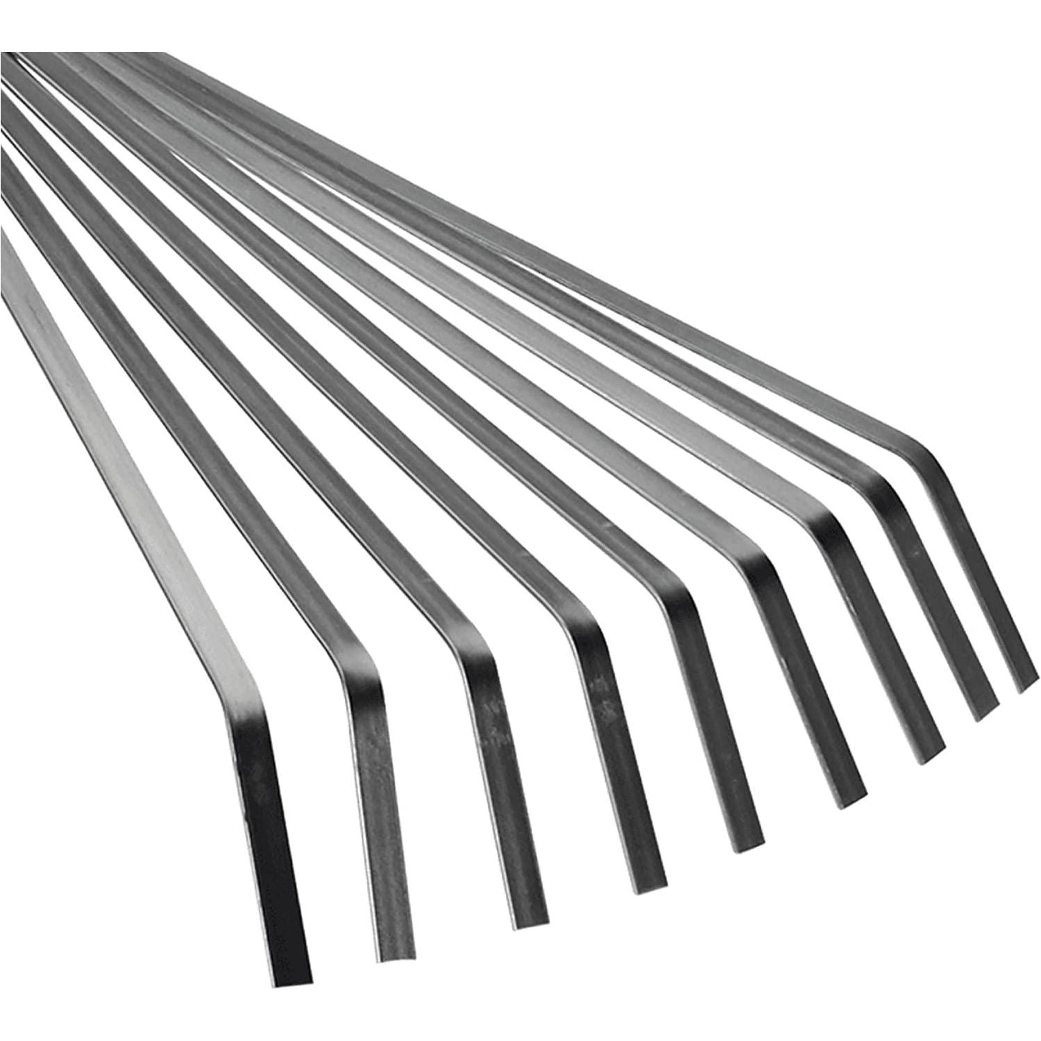 VITO Handrechen aus Edelstahl mit Holzgriff, Fächerbesen für Garten - Kleinrechen für Laub, Unkraut und Grasschnitt - Fächerbreite 13 cm Gesamtlänge 40cm - Elastische Zinken - VIVRM - Tools.de TP Profishop GmbH