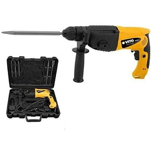VITO Kombihammer 850 W - SDS-Plus - Bohrhammer Meisselhammer Abbruchhammer - mit 4 Funktionen: Hämmern, Meißeln, Bohren, Schlagbohren - mit Transportkoffer - VIMP850 - Tools.de TP Profishop GmbH