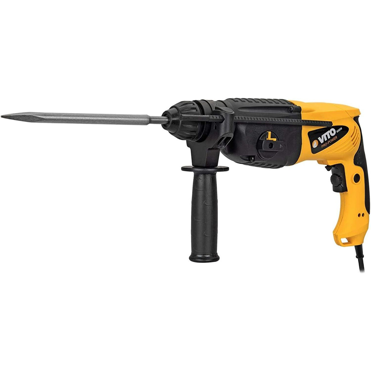 VITO Kombihammer 850 W - SDS-Plus - Bohrhammer Meisselhammer Abbruchhammer - mit 4 Funktionen: Hämmern, Meißeln, Bohren, Schlagbohren - mit Transportkoffer - VIMP850 - Tools.de TP Profishop GmbH