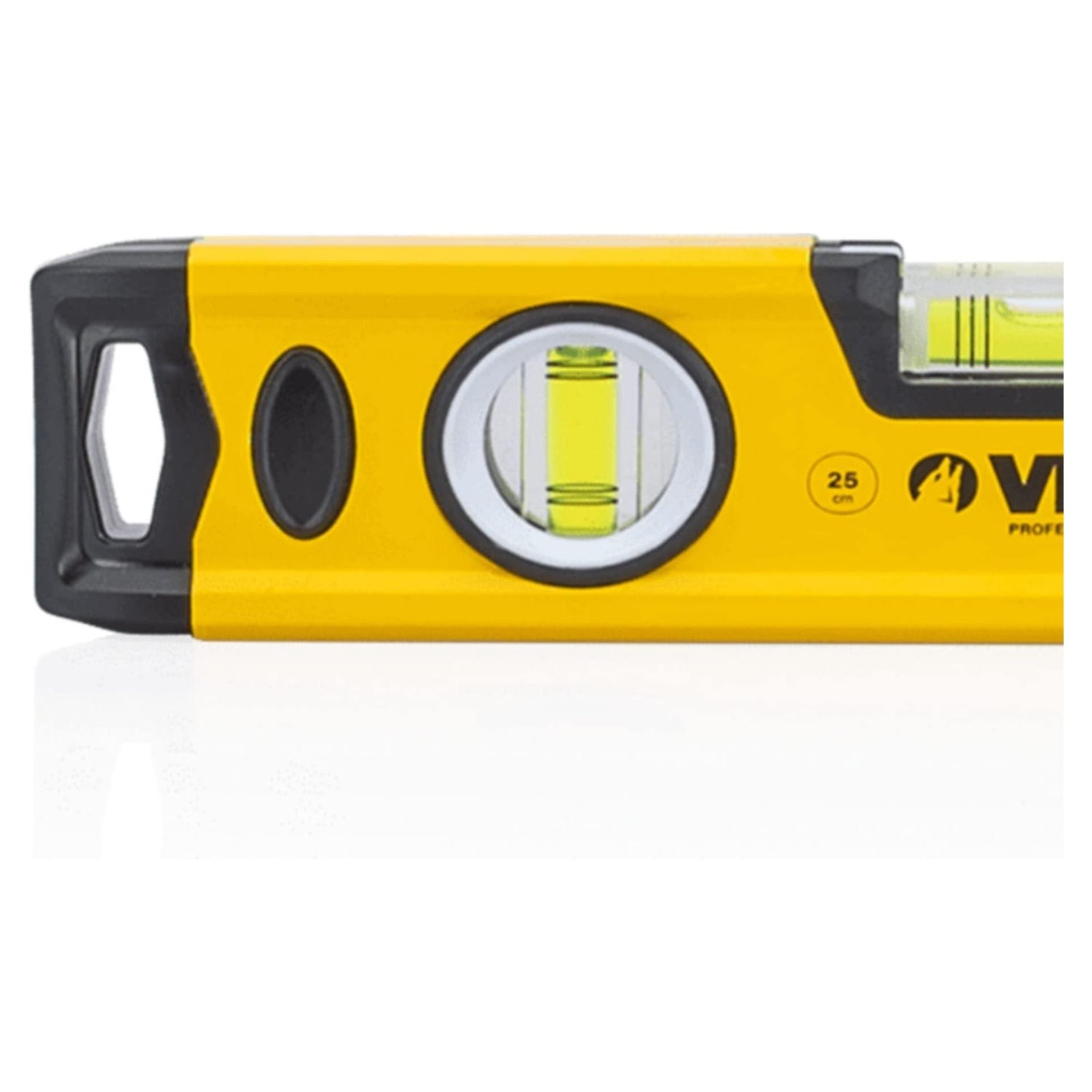 VITO Magnetische Aluminium-Wasserwaage - 80 cm Lang - rundum ablesbar - Antischock Seitenanschläge - 3 Blasen: lotrecht, waagerecht und 45 Grad - Maße: 800 x 55 x 22 mm - VINAL80 - Tools.de TP Profishop GmbH