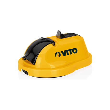 VITO Messerschärfer mit Saugnapf, hergestellt aus ABS-Kunststoff, Praktisch und einfach zu bedienen, Befestigung des Anspitzers an den Oberflächen möglich - VIAFB - Tools.de TP Profishop GmbH