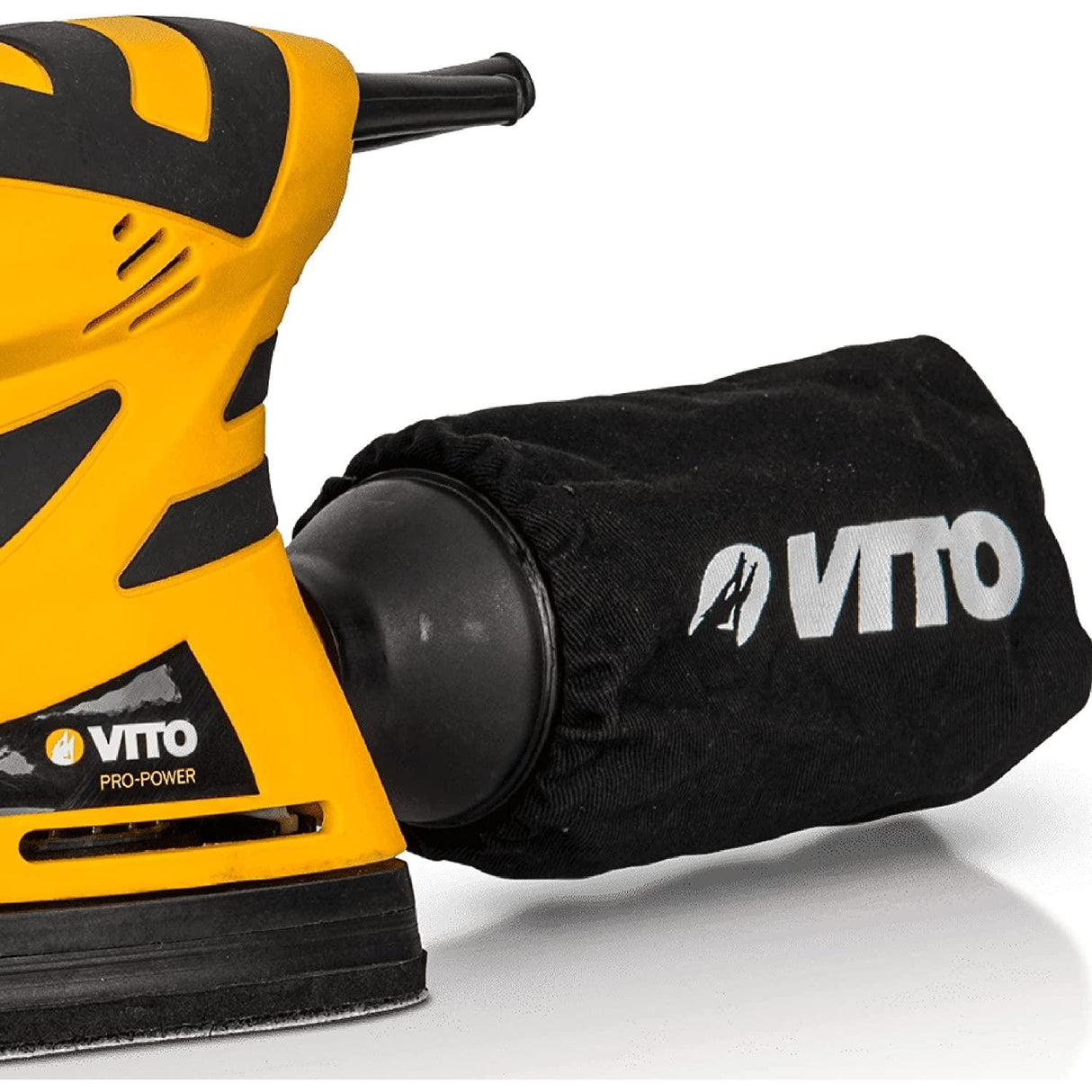 VITO Multi Schleifer 180W Schleifmaschine Deltaschleifer Dreieckschleifer Schleifmaschine 2-in-1, Staubsammler - Schleifmittel - dreieckiger und viereckiger Schleifblock - Tools.de TP Profishop GmbH