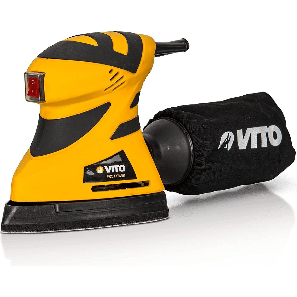 VITO Multi Schleifer 180W Schleifmaschine Deltaschleifer Dreieckschleifer Schleifmaschine 2-in-1, Staubsammler - Schleifmittel - dreieckiger und viereckiger Schleifblock - Tools.de TP Profishop GmbH