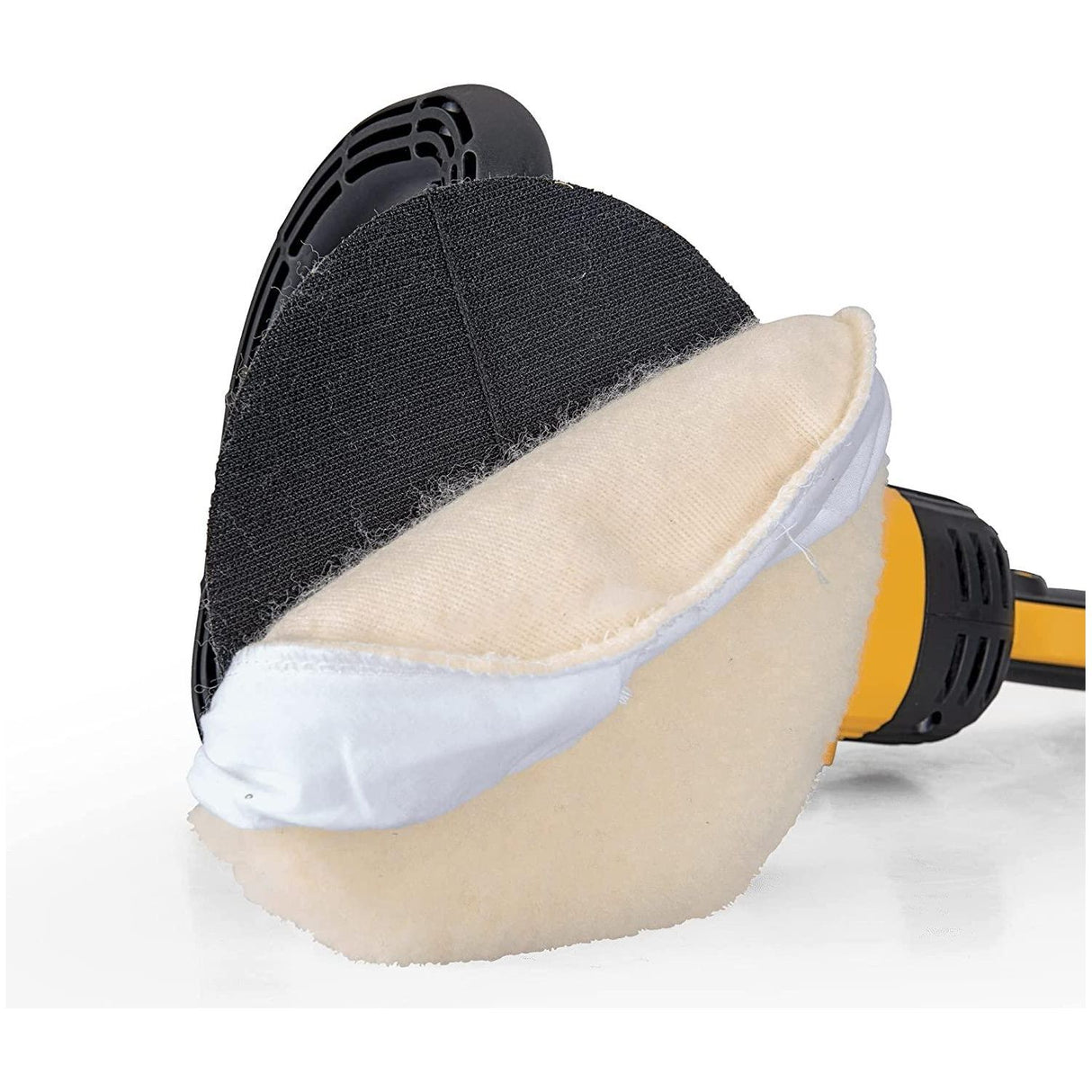 VITO Poliermaschine 1200W Exzenter Winkelpolierer Geschwindigkeitsregelung, ON/OFF- Schaltersperre, Metallgetriebe Scheibendurchmesser 180 mm Polierteller für z.B. Auto KFZ Boot - Tools.de TP Profishop GmbH