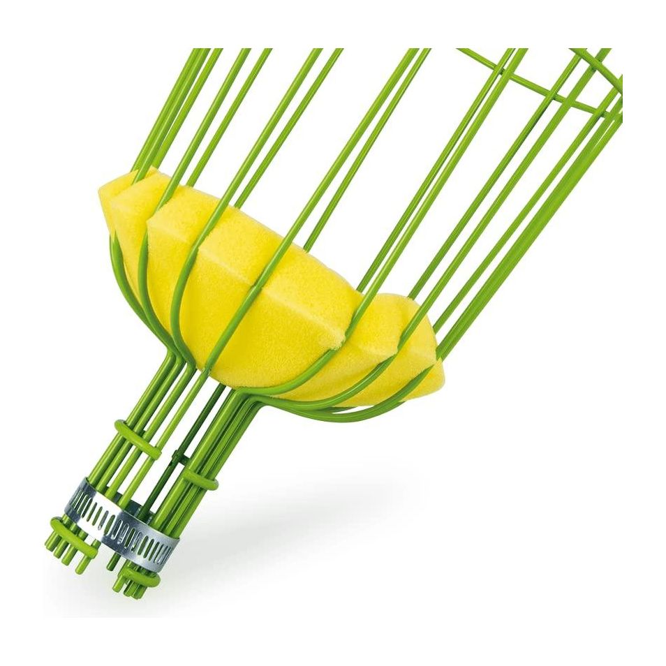 VITO Praktischer Obstpflücker – Pflückkorb zur Ernte von Obst mit Haken und Schwammkissen -Apfelernte - Obstpflücker - Obsternte - Apfelpflücker - Obstsammler - REF VIAFA - Tools.de TP Profishop GmbH