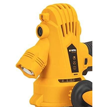 VITO Pro Power 800w Deckenschleifer, Trockenbauschleifer, Wandschleifer, Durchmesser 185mm, inkl. Koffer, Absaugschlauch, Fangsack, Soft-Griff, 4m Kabel - Tools.de TP Profishop GmbH