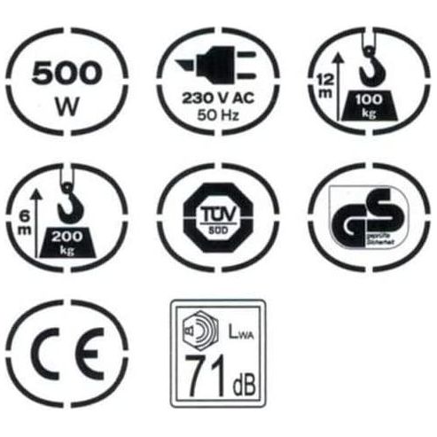 VITO Professional elektrische Seilwinde Flaschenzug Kran Seilzug Motorwinde Hub Winde Vito Pro Power - Tools.de TP Profishop GmbH