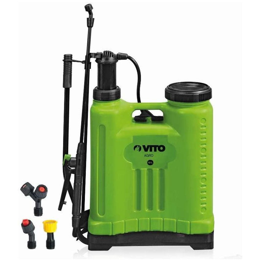 VITO Professional rückentragbarer 16L Drucksprüher mit 220 cm Länge (Schlauch und Lanze) zur Anwendung im Garten, Düngung ,Unkraut und Schädlingsbekämpfung, 16 Liter Tank, Tragegurt, geringes Gewicht - Tools.de TP Profishop GmbH