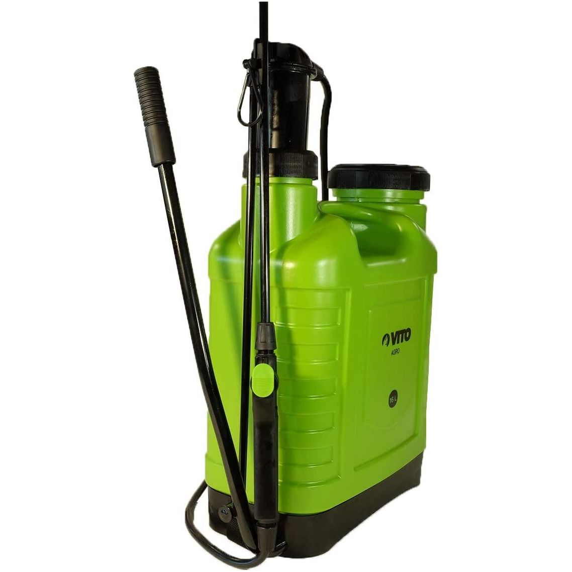 VITO Professional rückentragbarer 16L Drucksprüher mit 220 cm Länge (Schlauch und Lanze) zur Anwendung im Garten, Düngung ,Unkraut und Schädlingsbekämpfung, 16 Liter Tank, Tragegurt, geringes Gewicht - Tools.de TP Profishop GmbH