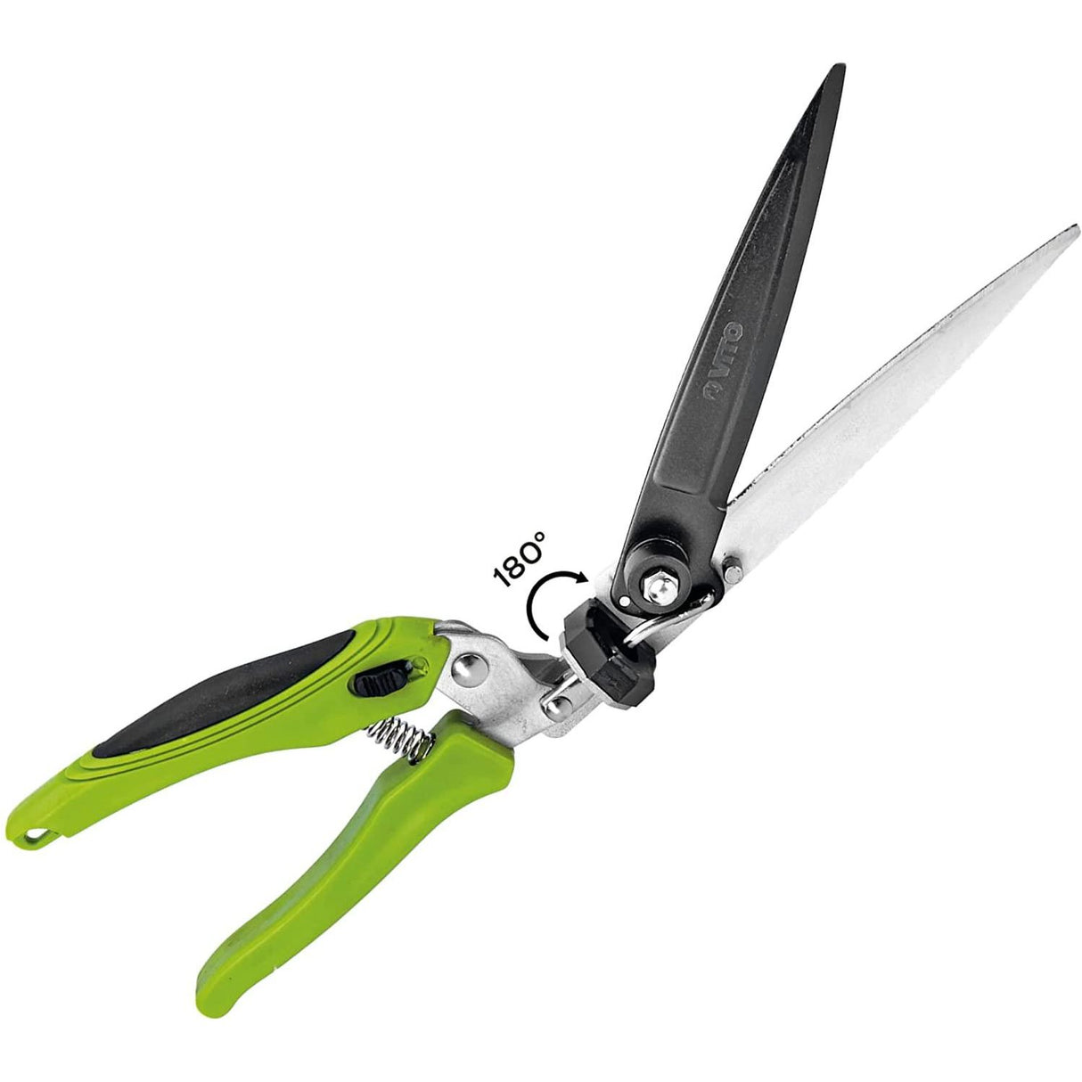VITO Rasenkantenschere mit 180° drehbarem Schneidekopf - Premium Rasenschere - Grasschere 350 mm - rostfreie Klingen aus Carbonstahl - Ergonomischer rutschfeste Griffe - VITCS - Tools.de TP Profishop GmbH