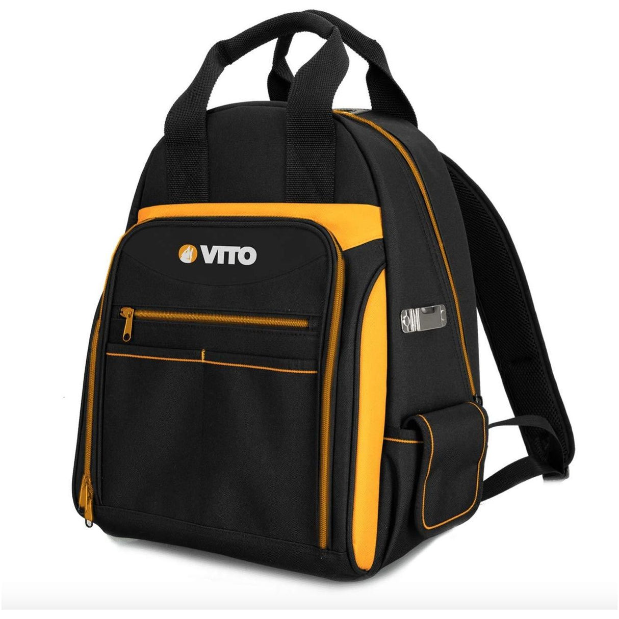 VITO Robuster Werkzeug-Rucksack – 36 Fächer/Taschen, strapazierfähig, hergestellt aus verstärktem Nylon, Werkzeug-Rucksack mit Tragegriff, 1,41 Kg (VIMOPF) - Tools.de TP Profishop GmbH