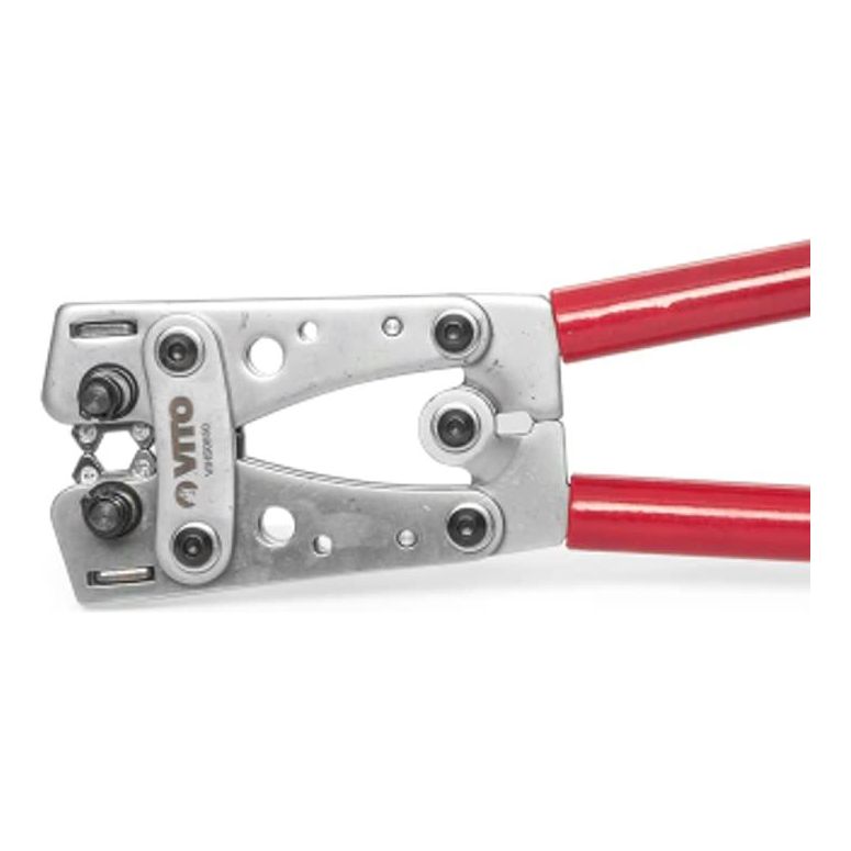 VITO Rohrkabelschuh-sechskant-Crimpzange, Leitungsquerschnitt 6-50MM2, Gehärteter Stahl, Art der Klemmen: Cu/Al-Klemmen und Verbindungsrohre - VIHS0650 - Tools.de TP Profishop GmbH